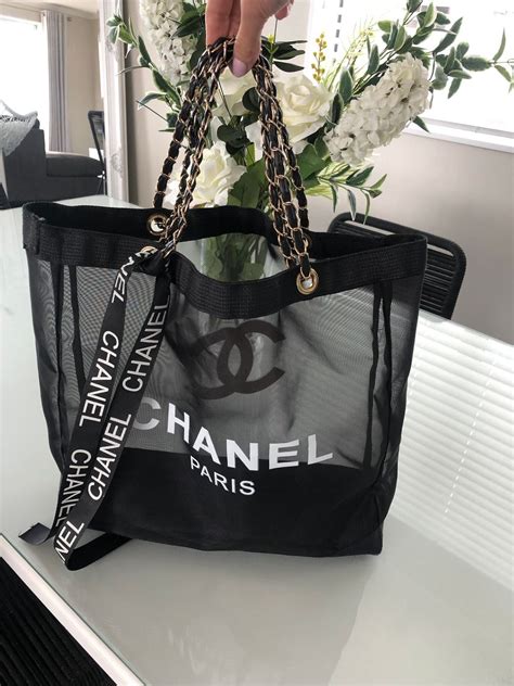 chanel vip mesh tote